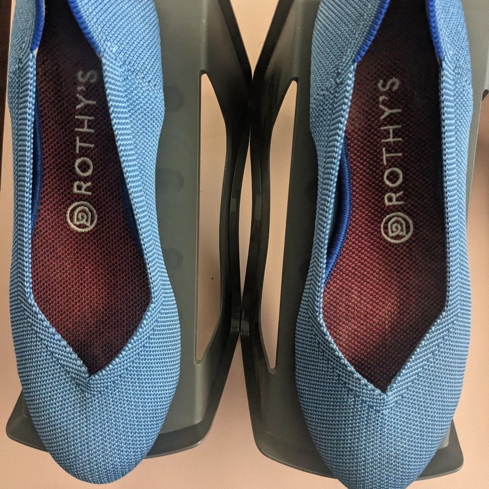 Rothy's Light Blue Round flat Ballet Flat Retired size 8